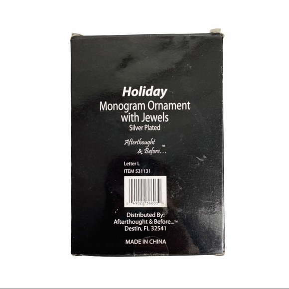 NEW  Monogram Ornament with Jewels: J, Y or L - Picture 14 of 15